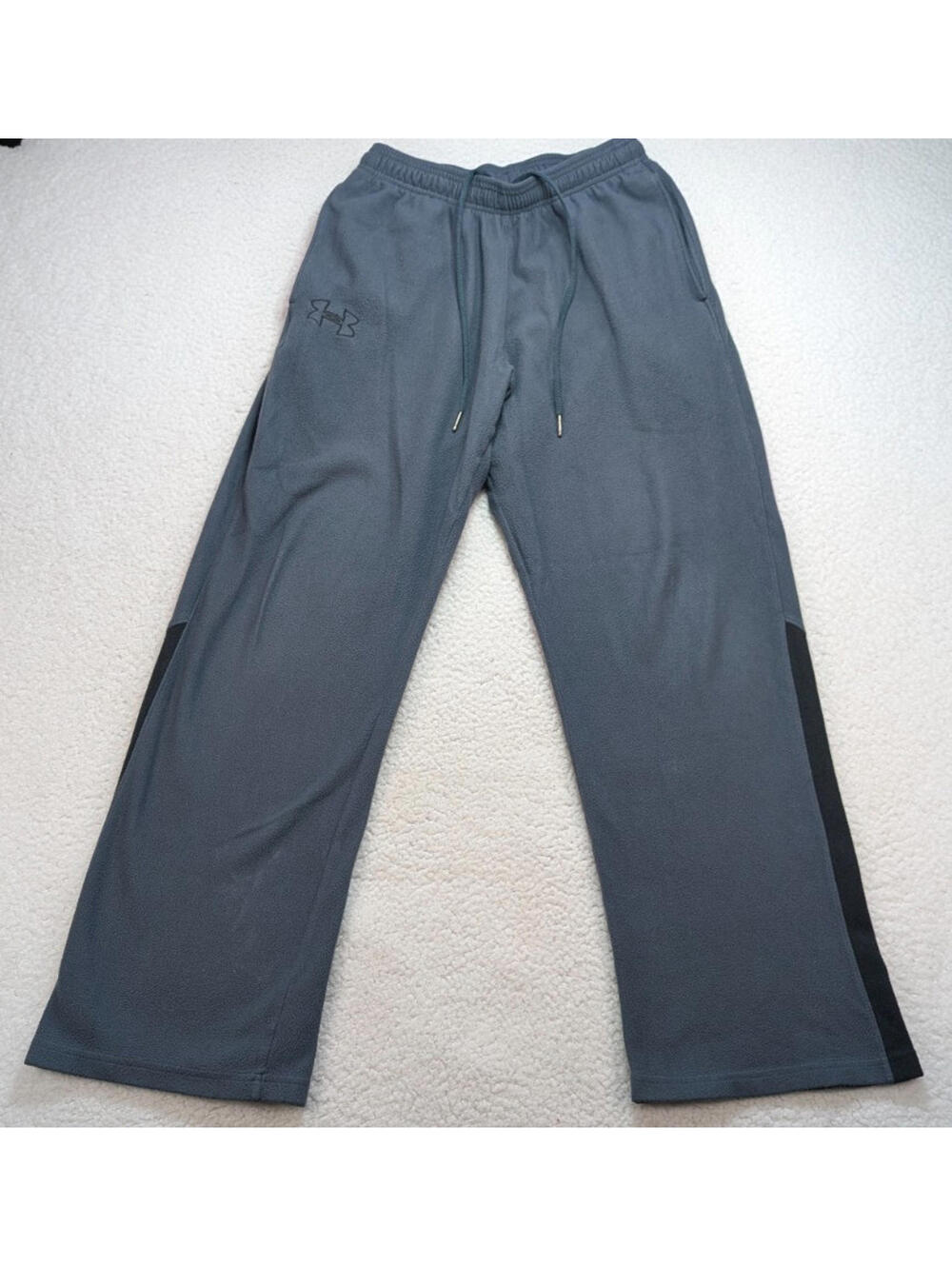 Under Armour Sweatpants Mens M Gray Black Drawstring Athletic Joggers